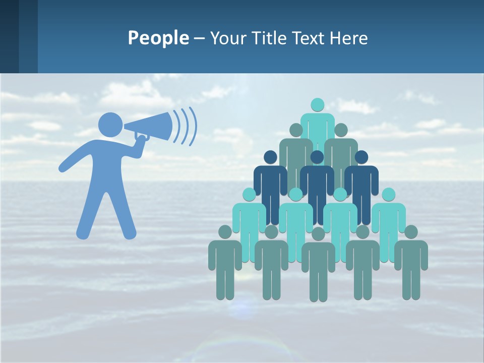 The Sun Is Shining Over The Ocean Powerpoint Template PowerPoint Template