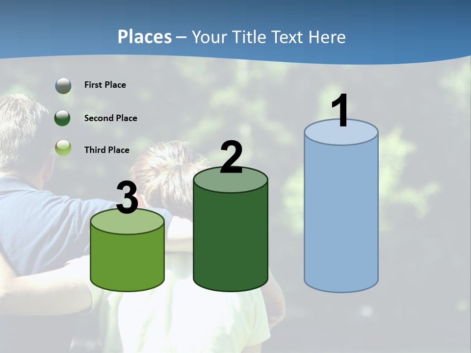 A Man And A Woman Hugging In A Park PowerPoint Template