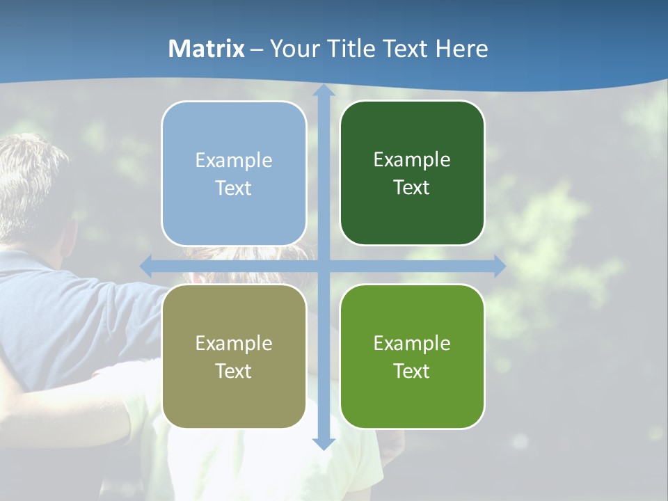 A Man And A Woman Hugging In A Park PowerPoint Template