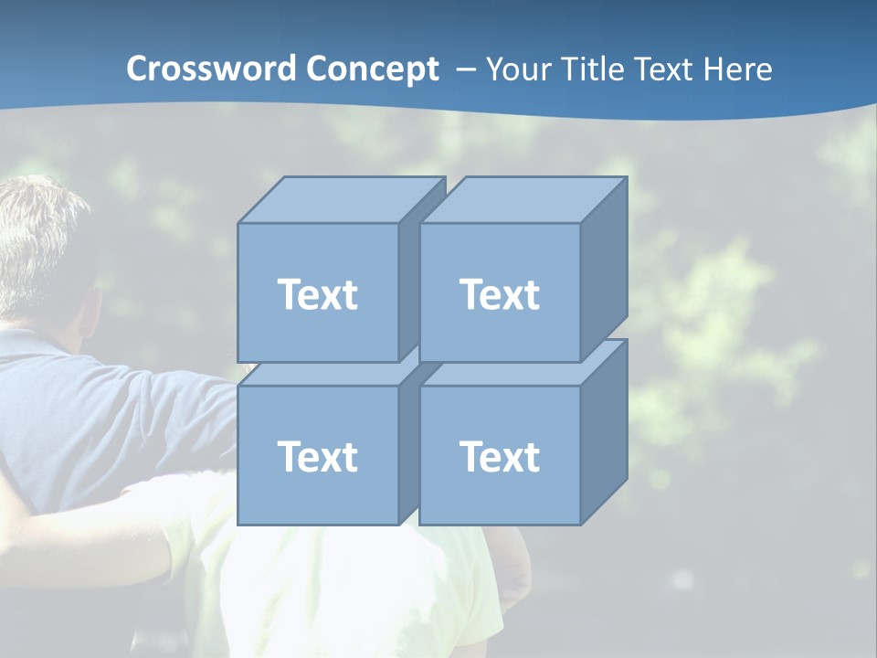 A Man And A Woman Hugging In A Park PowerPoint Template