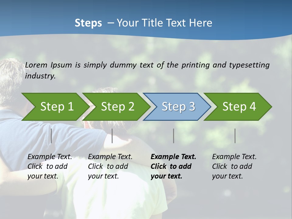 A Man And A Woman Hugging In A Park PowerPoint Template