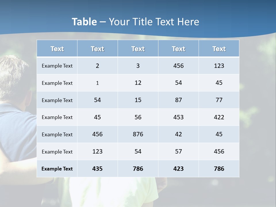 A Man And A Woman Hugging In A Park PowerPoint Template