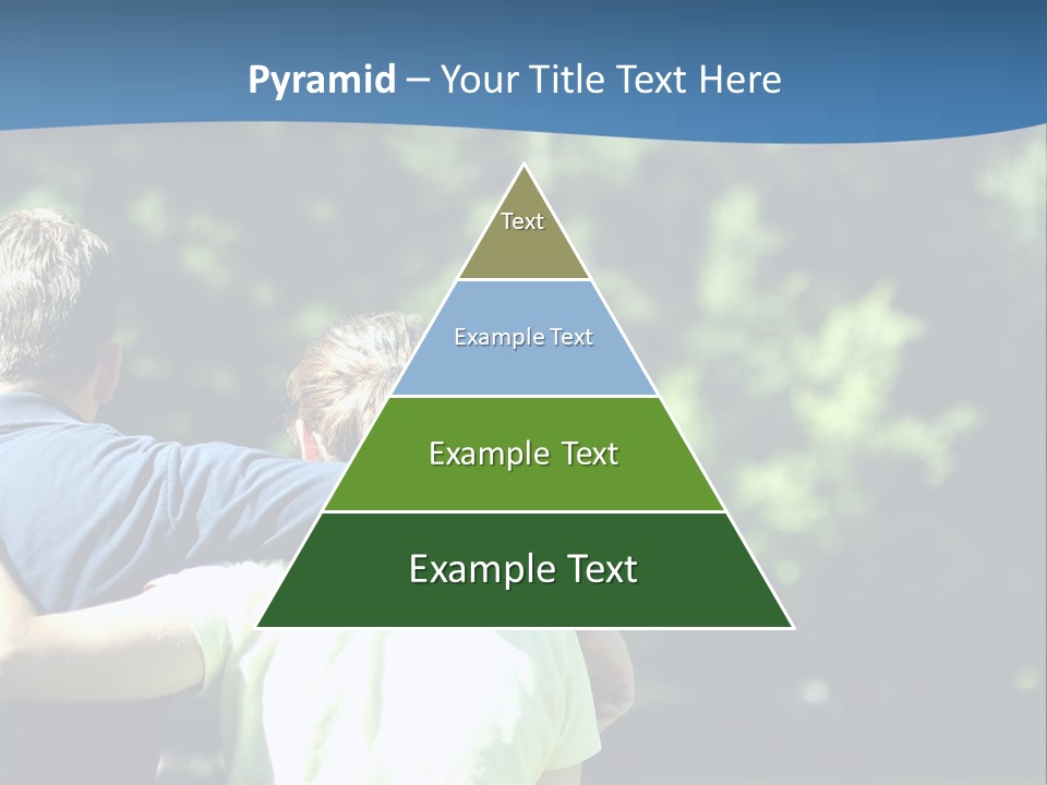 A Man And A Woman Hugging In A Park PowerPoint Template