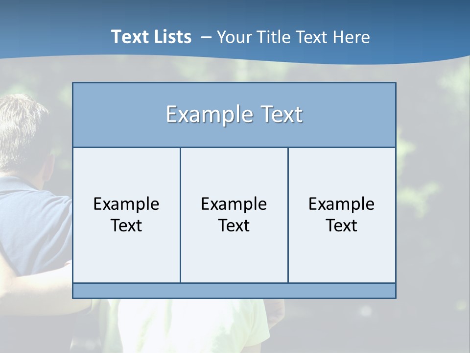 A Man And A Woman Hugging In A Park PowerPoint Template