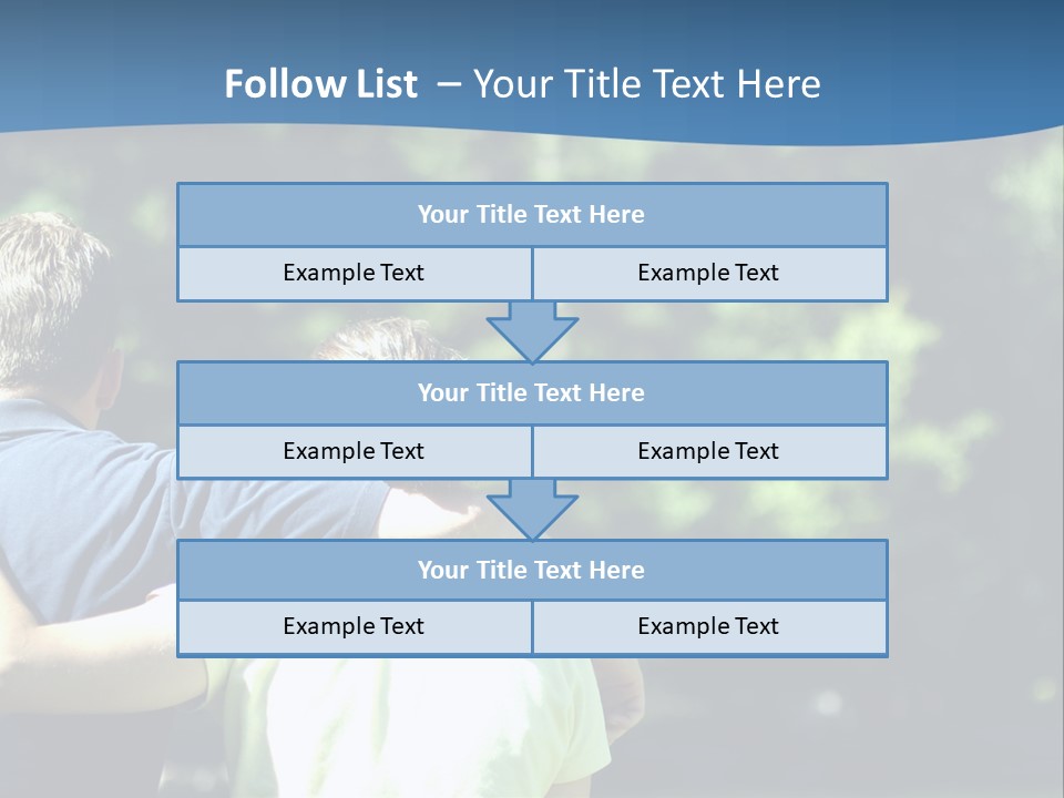 A Man And A Woman Hugging In A Park PowerPoint Template