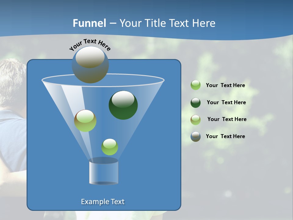A Man And A Woman Hugging In A Park PowerPoint Template