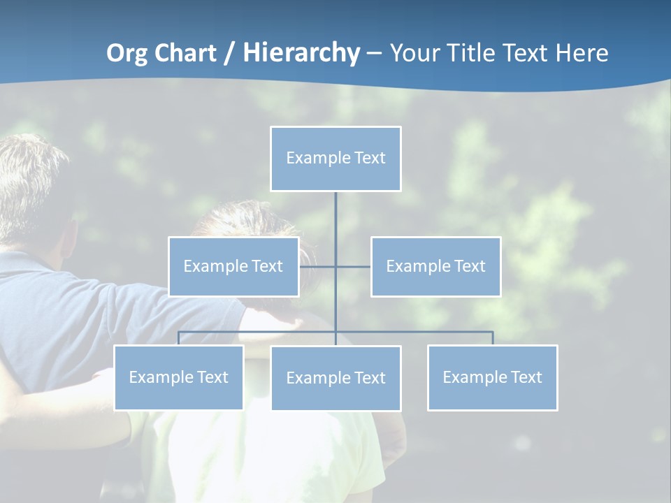A Man And A Woman Hugging In A Park PowerPoint Template