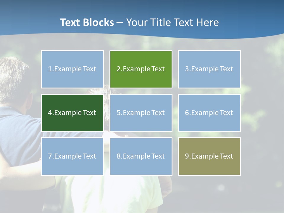 A Man And A Woman Hugging In A Park PowerPoint Template