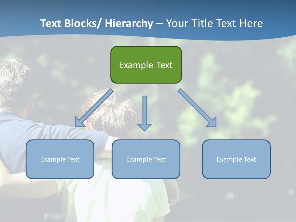A Man And A Woman Hugging In A Park PowerPoint Template