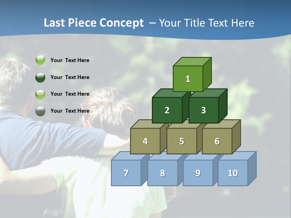 A Man And A Woman Hugging In A Park PowerPoint Template