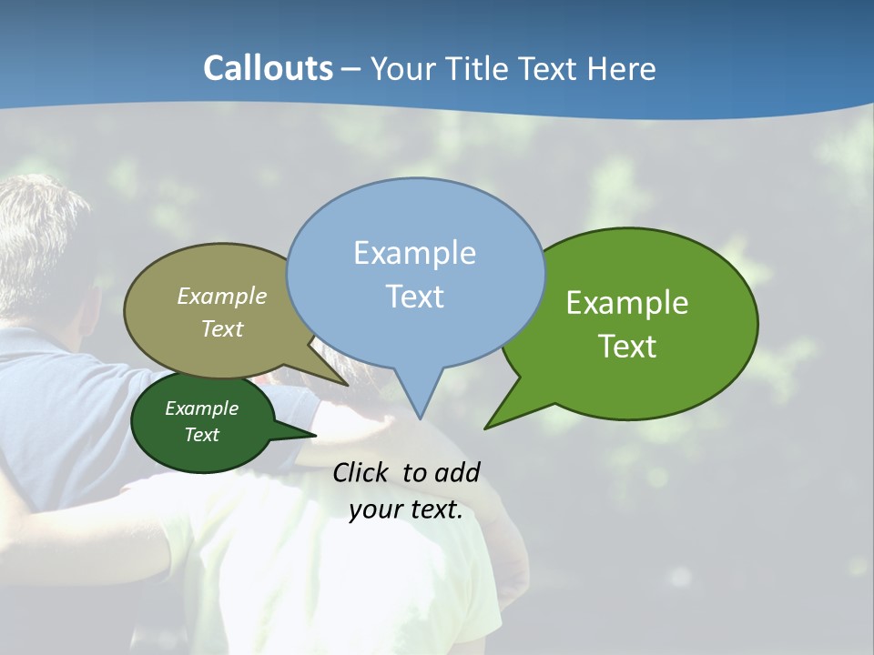 A Man And A Woman Hugging In A Park PowerPoint Template