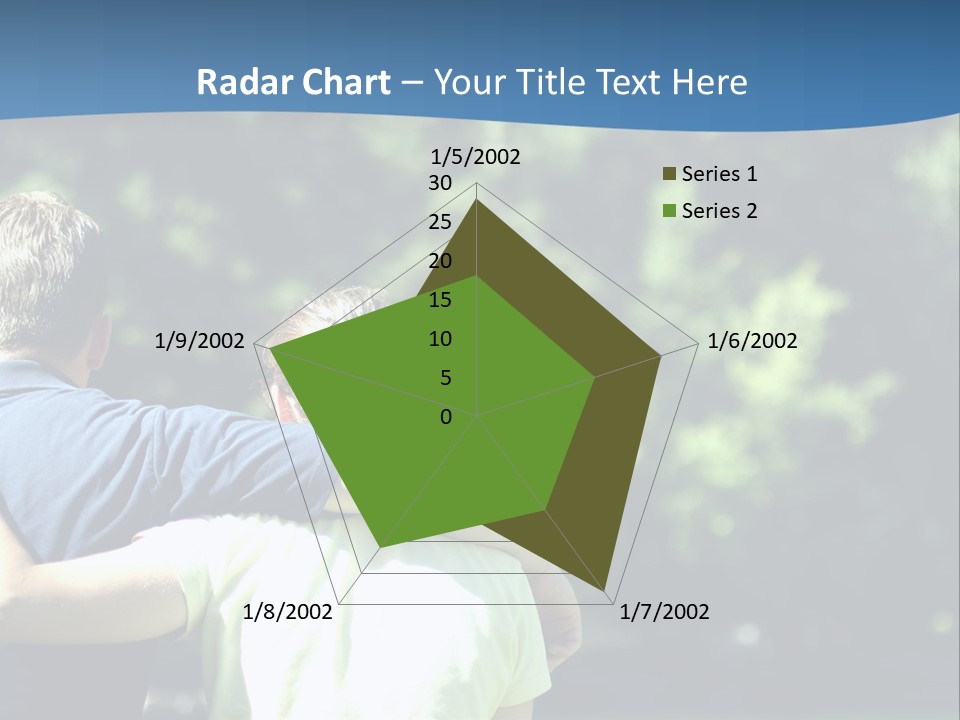 A Man And A Woman Hugging In A Park PowerPoint Template
