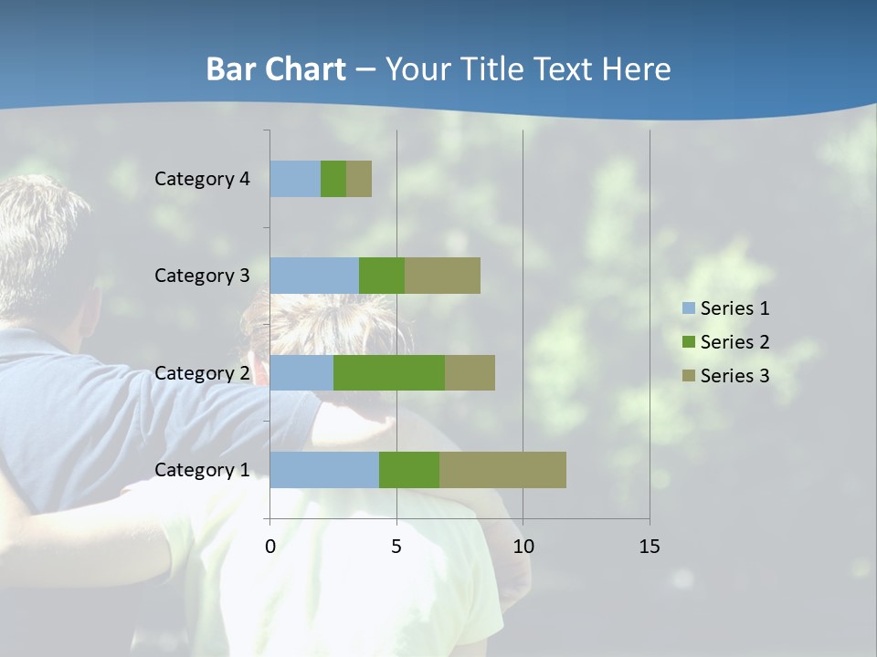 A Man And A Woman Hugging In A Park PowerPoint Template