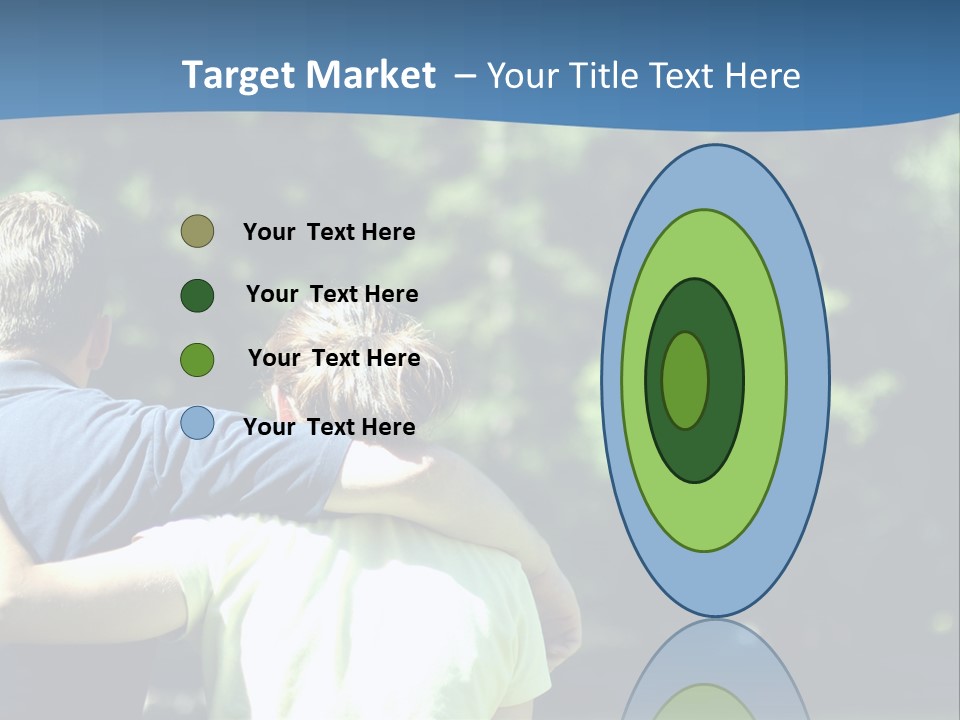 A Man And A Woman Hugging In A Park PowerPoint Template