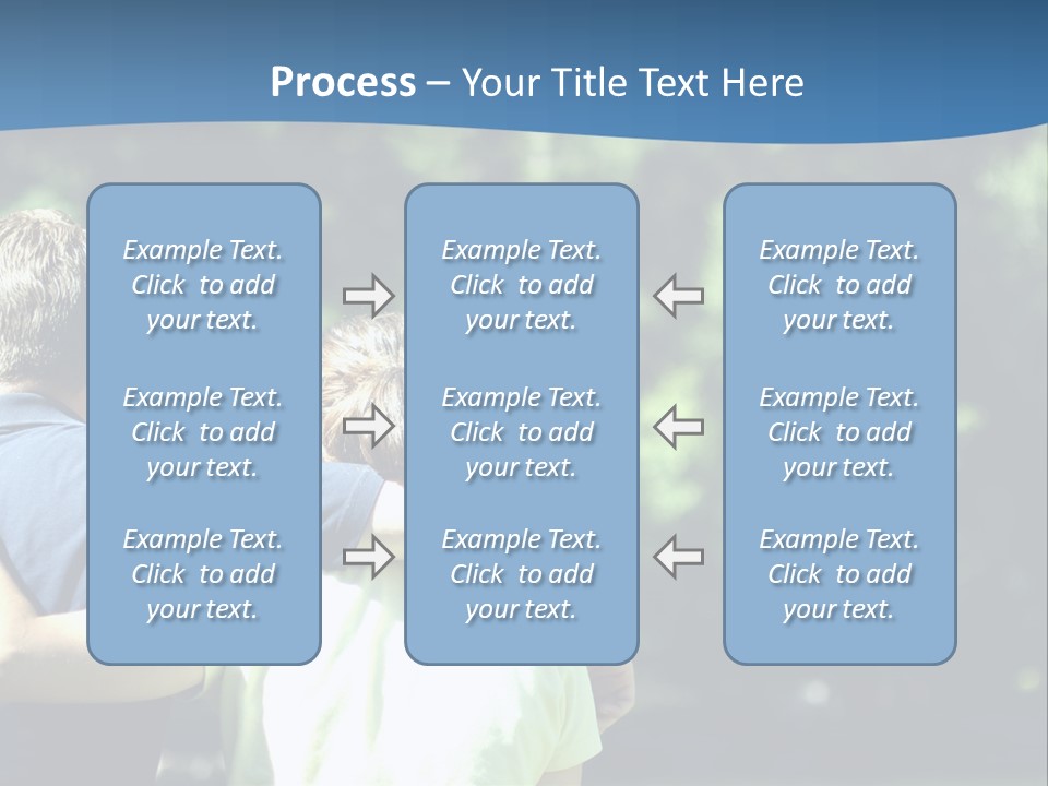 A Man And A Woman Hugging In A Park PowerPoint Template