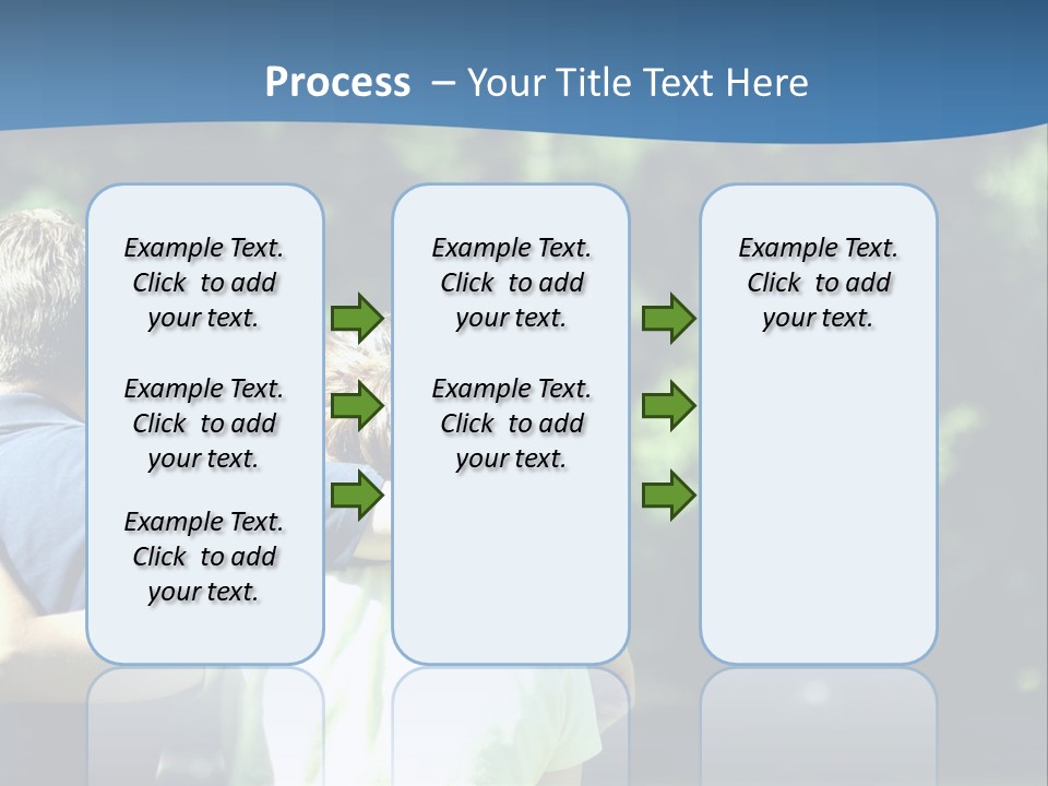A Man And A Woman Hugging In A Park PowerPoint Template