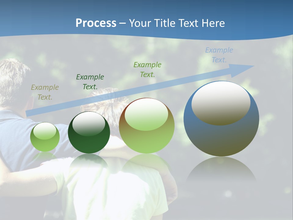 A Man And A Woman Hugging In A Park PowerPoint Template