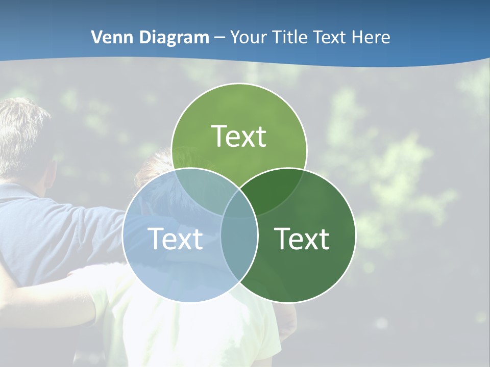 A Man And A Woman Hugging In A Park PowerPoint Template