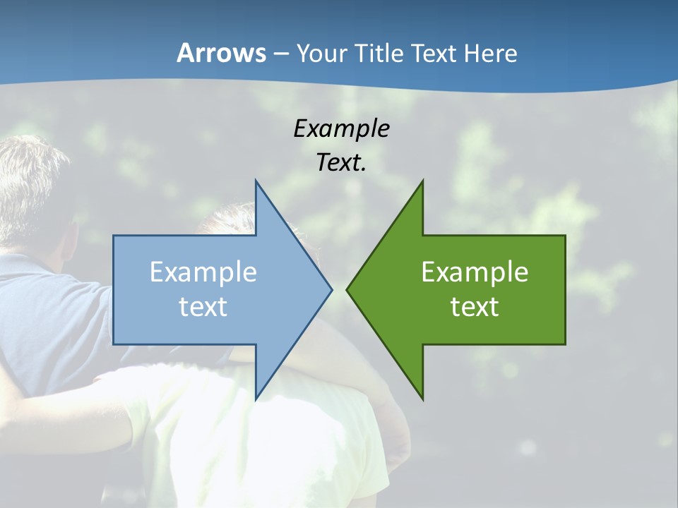 A Man And A Woman Hugging In A Park PowerPoint Template