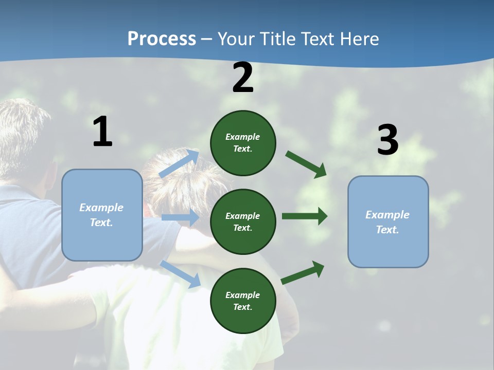 A Man And A Woman Hugging In A Park PowerPoint Template
