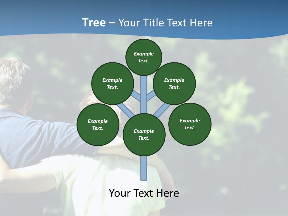 A Man And A Woman Hugging In A Park PowerPoint Template