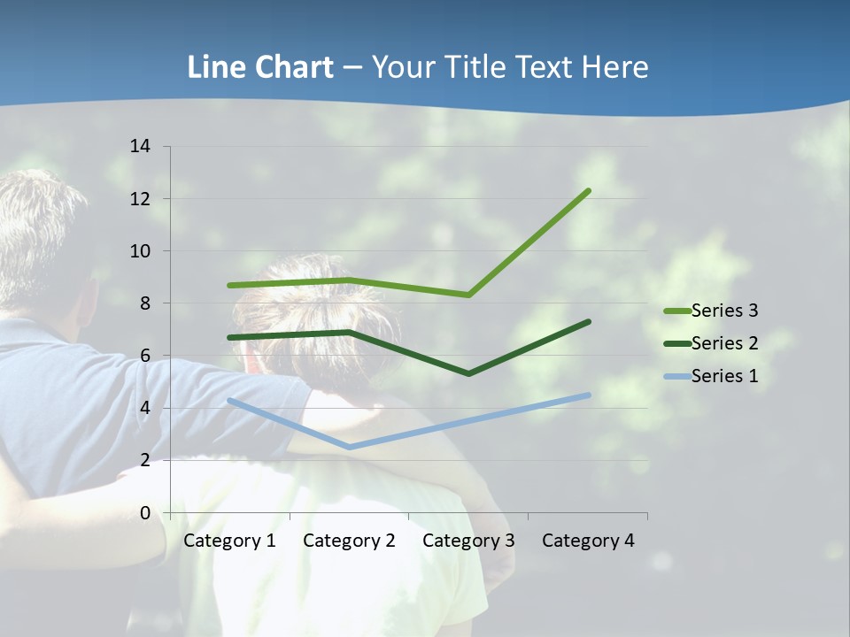A Man And A Woman Hugging In A Park PowerPoint Template