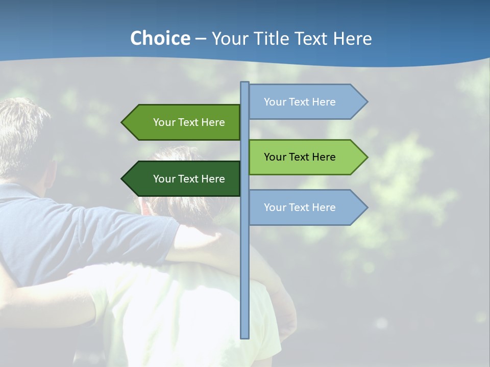 A Man And A Woman Hugging In A Park PowerPoint Template