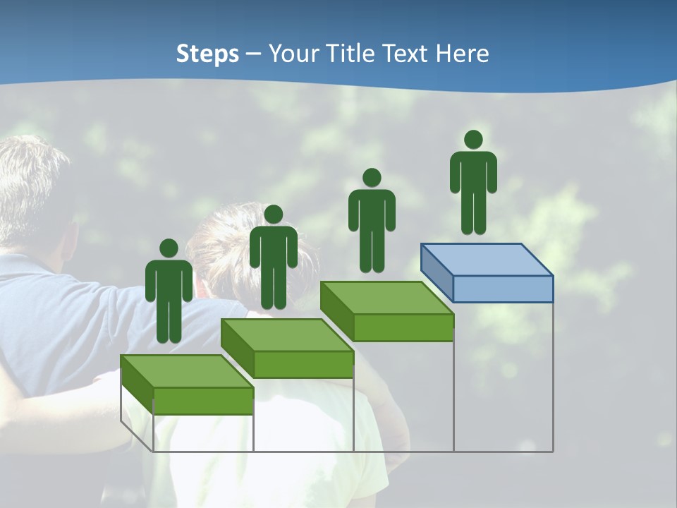 A Man And A Woman Hugging In A Park PowerPoint Template