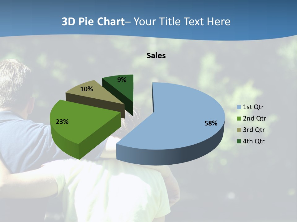 A Man And A Woman Hugging In A Park PowerPoint Template