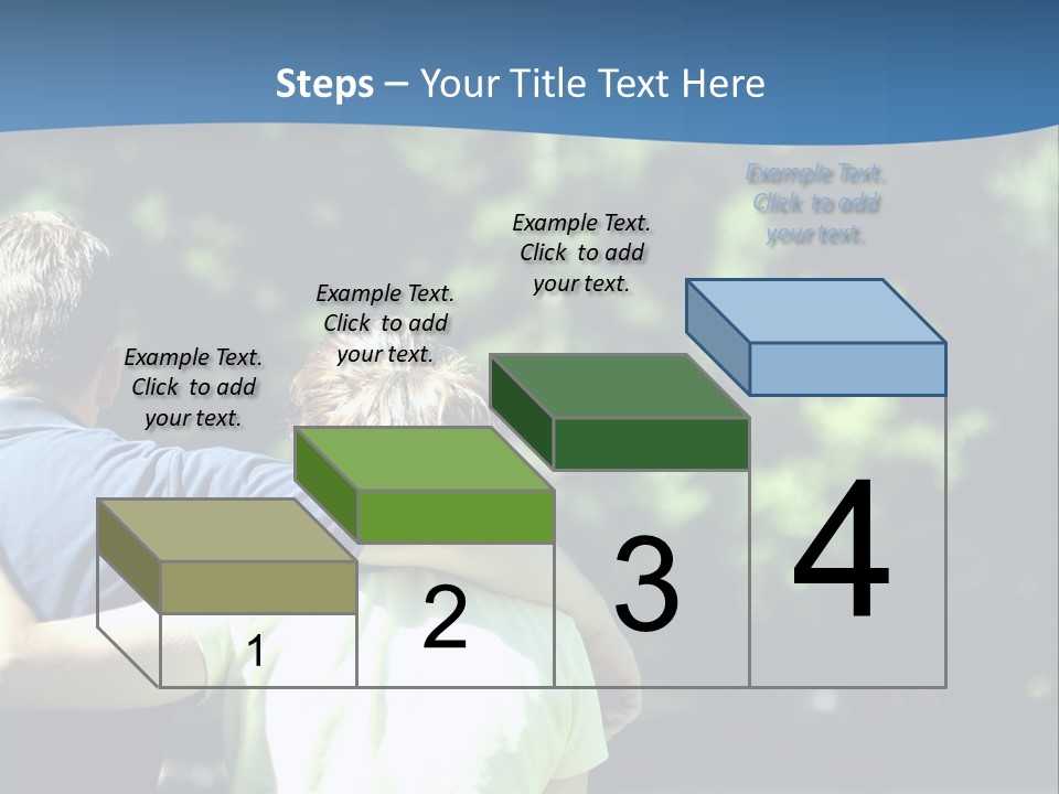 A Man And A Woman Hugging In A Park PowerPoint Template