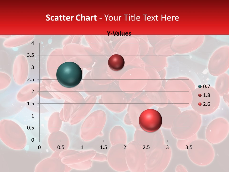 A Bunch Of Red Blood Cells With A Name Of Presentation PowerPoint Template