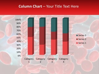 A Bunch Of Red Blood Cells With A Name Of Presentation PowerPoint Template