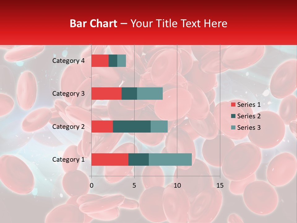 A Bunch Of Red Blood Cells With A Name Of Presentation PowerPoint Template