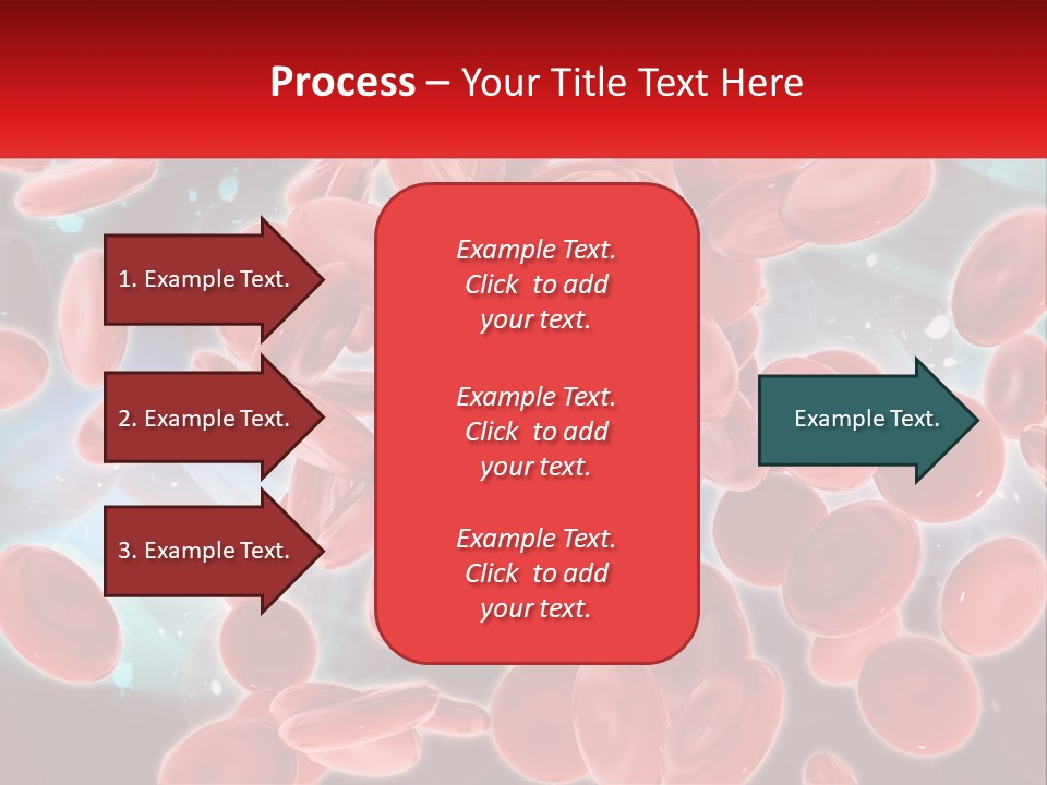 A Bunch Of Red Blood Cells With A Name Of Presentation PowerPoint Template