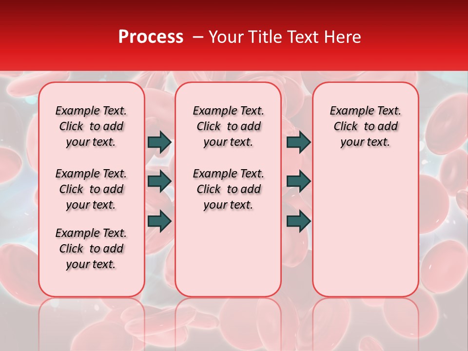 A Bunch Of Red Blood Cells With A Name Of Presentation PowerPoint Template