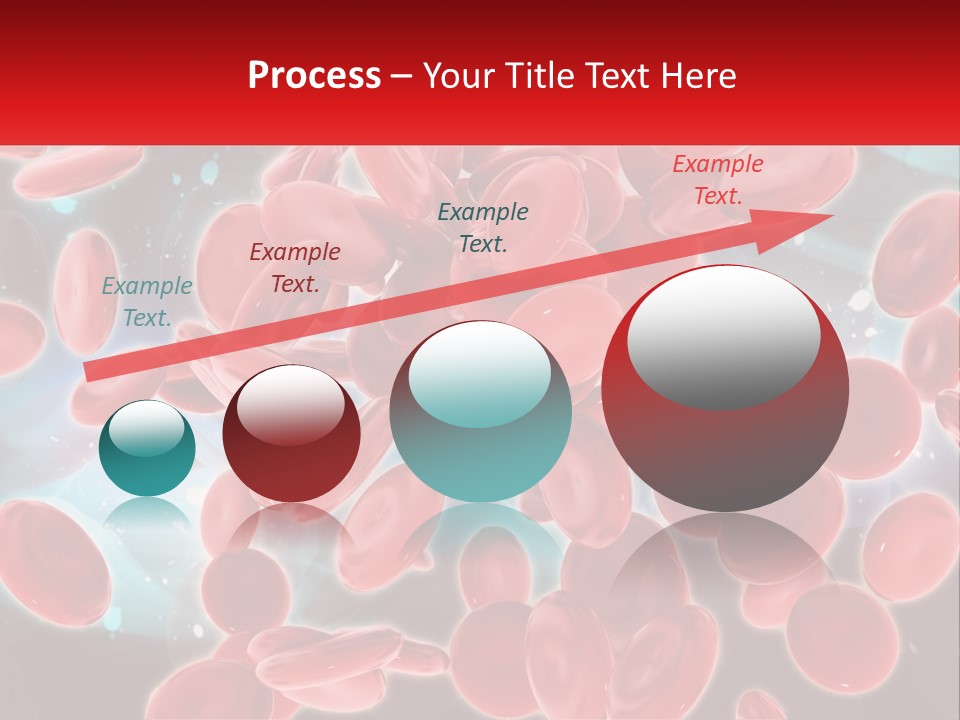 A Bunch Of Red Blood Cells With A Name Of Presentation PowerPoint Template