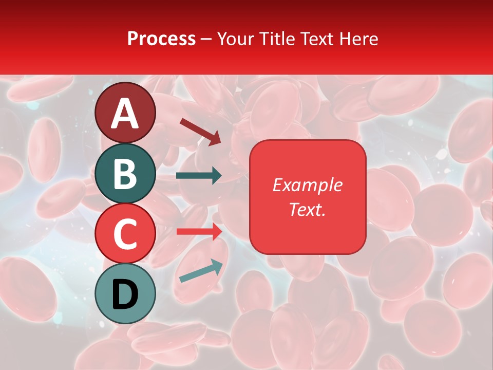 A Bunch Of Red Blood Cells With A Name Of Presentation PowerPoint Template