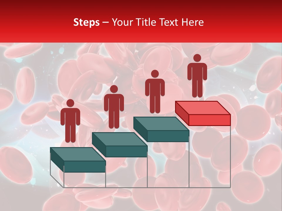 A Bunch Of Red Blood Cells With A Name Of Presentation PowerPoint Template