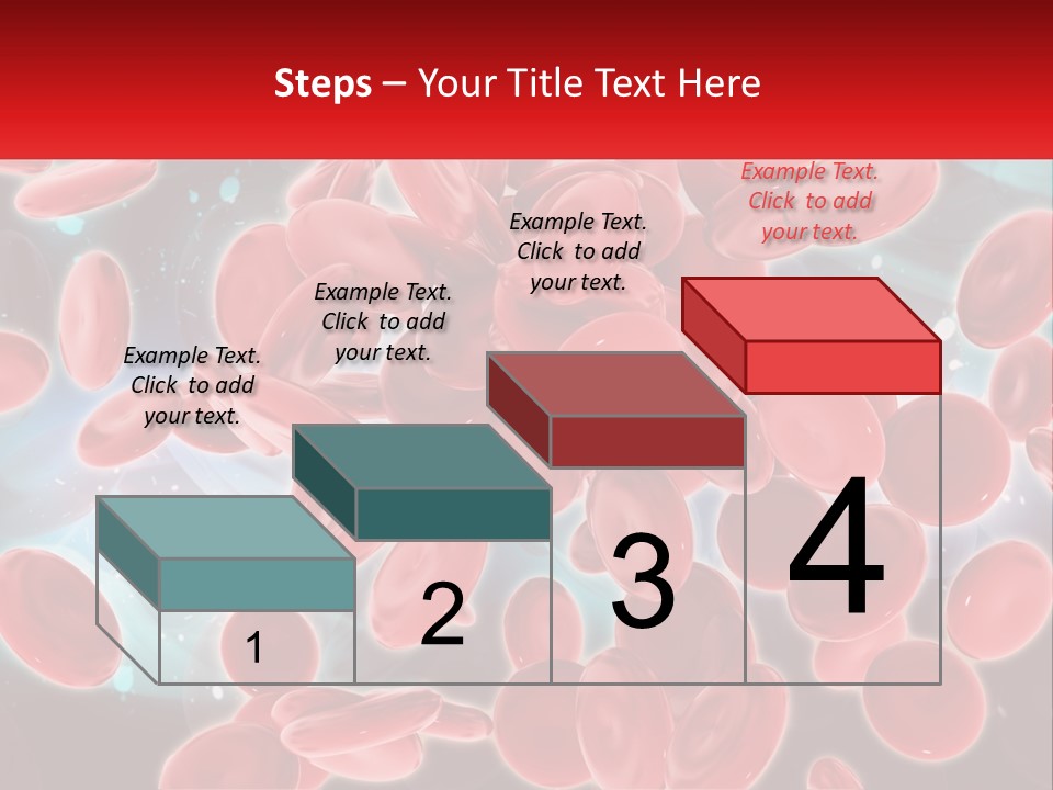A Bunch Of Red Blood Cells With A Name Of Presentation PowerPoint Template