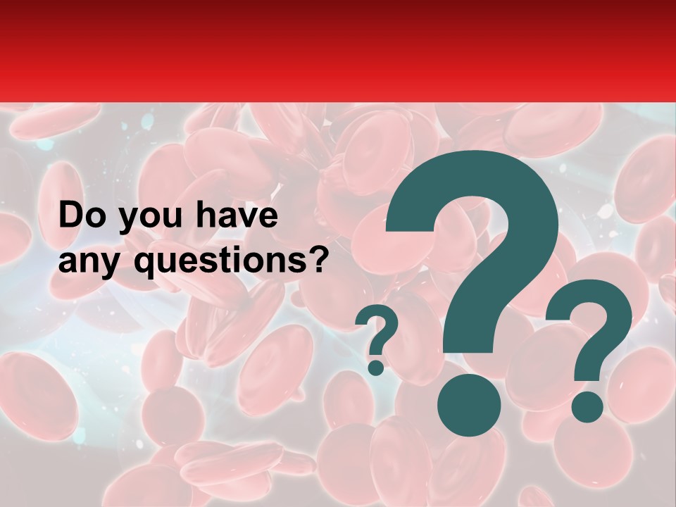 A Bunch Of Red Blood Cells With A Name Of Presentation PowerPoint Template