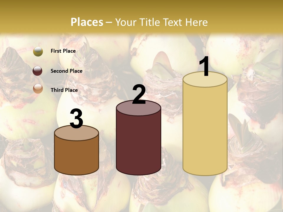 A Bunch Of Onions Sitting On Top Of A Table PowerPoint Template