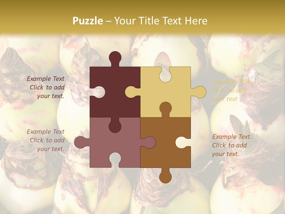 A Bunch Of Onions Sitting On Top Of A Table PowerPoint Template