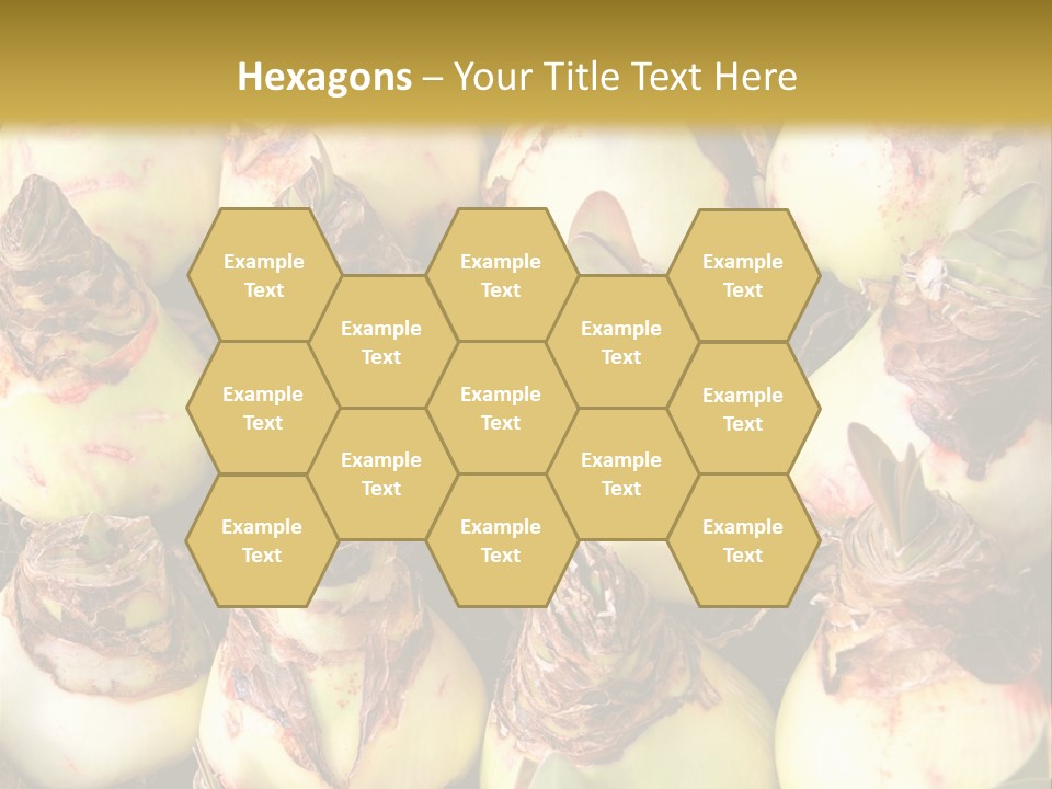 A Bunch Of Onions Sitting On Top Of A Table PowerPoint Template