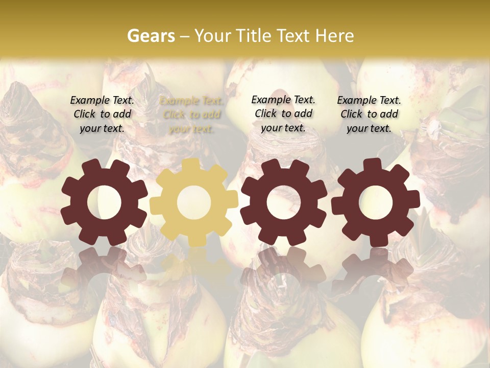 A Bunch Of Onions Sitting On Top Of A Table PowerPoint Template