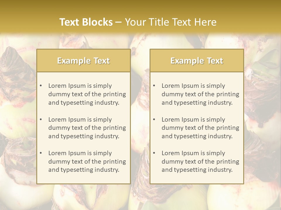 A Bunch Of Onions Sitting On Top Of A Table PowerPoint Template
