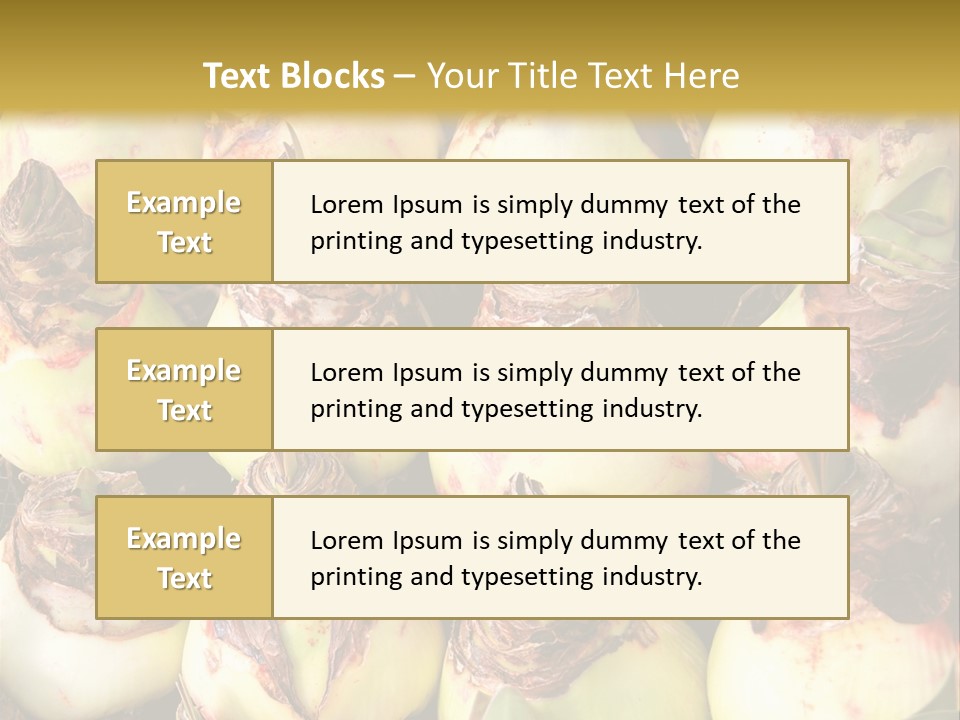 A Bunch Of Onions Sitting On Top Of A Table PowerPoint Template