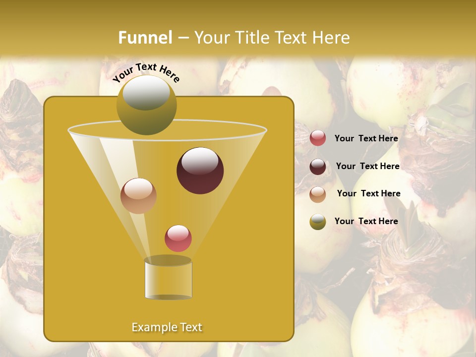 A Bunch Of Onions Sitting On Top Of A Table PowerPoint Template