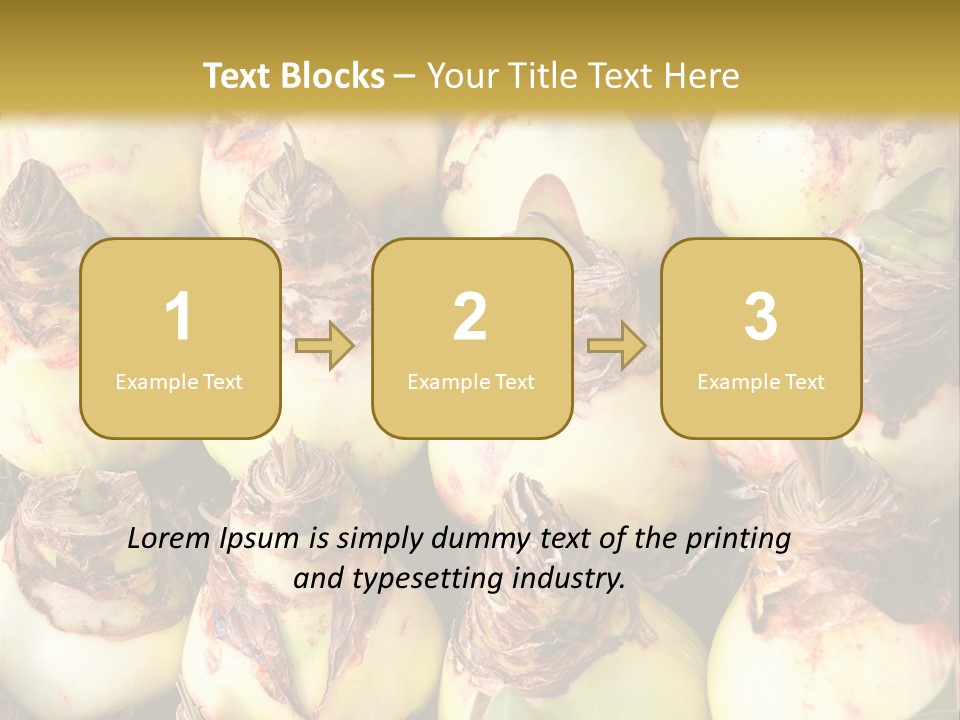 A Bunch Of Onions Sitting On Top Of A Table PowerPoint Template