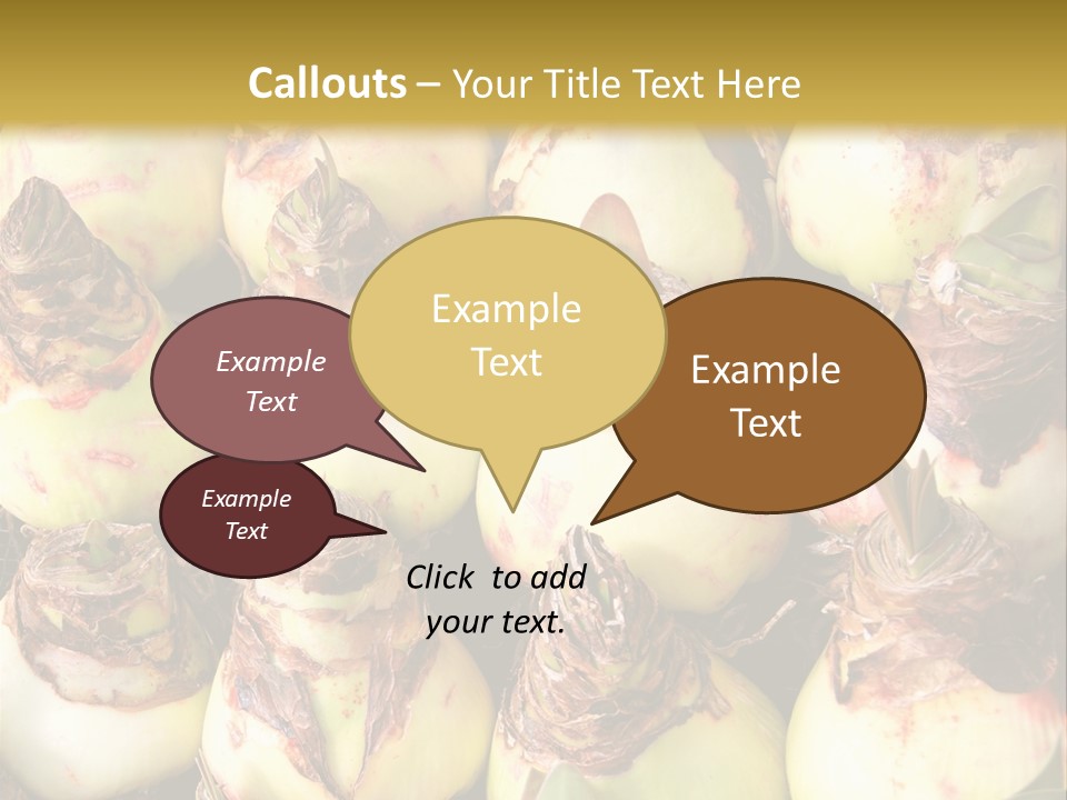 A Bunch Of Onions Sitting On Top Of A Table PowerPoint Template