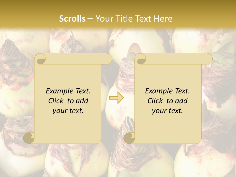 A Bunch Of Onions Sitting On Top Of A Table PowerPoint Template